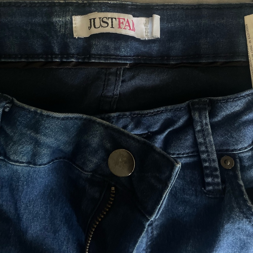 Just Fab Size 32 Womens Jeans Medium Wash Stretch. #likenew#skinnyjeans
